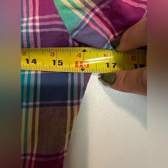 Retro inspired Handmade Cutesy Rainbow Plaid Women's Dress - Picture 8 of 9